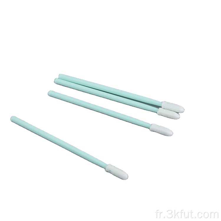 Tampons de nettoyage en mousse compatibles avec les pointes pointues pour salle blanche