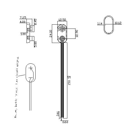 9V Batería Connector Snap Snap con cables