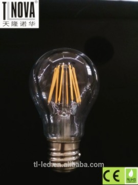 A60 LED bulb,360 degree 8w COB sapphire filament LED bulb high lumen CE ROHS standard made in China