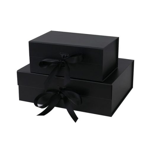 Magnetic Closure Folding Gift Boxes with Ribbon