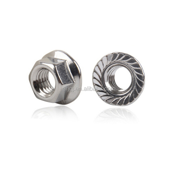 Zinkplattierte Hex -Flansch -Lock -Nüsse DIN 6923: Größen M30, M18, M16, M12, M8, Klasse 6