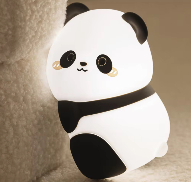 Panda Shape Silicone Rechargeable Cute Night Light Lamp