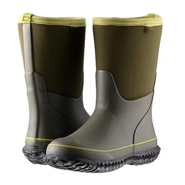 Wholesale Army Green Neoprene Rain Boots for Toddler Boys