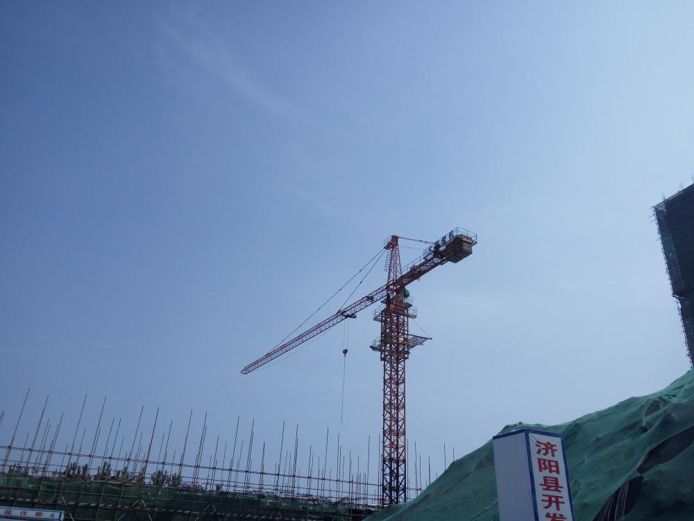 Guindaste de torre hidráulico do Hammerhead da construção da construção 3T