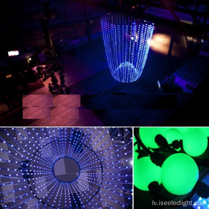 RGB Pixel Ball Dot Light Fairy LED dekorēšana