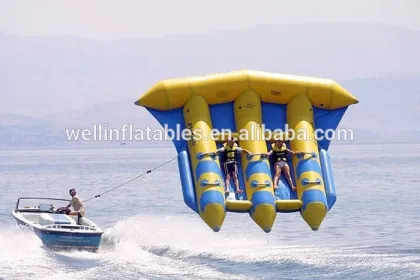 Good quality inflatable flying manta ray / inflatable flying fish tube towable