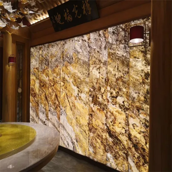 Acrylic Resin Panel Backlit Translucent Stone Wall Panel