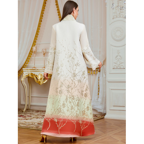 لباس ابای پانل ژاکارد دوزی شده