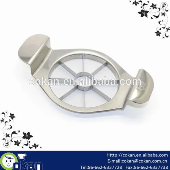 New design apple slicer fruit cutter stainless steel apple cutter CK-KT455