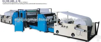 V-fold hand towel/facila tissue folding machine