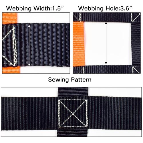 40" x 40" Heavy Duty Orange Color Cargo Net With 4x4 Mesh Webbing Capacity 1100LBS For Pickup Truck And Cars