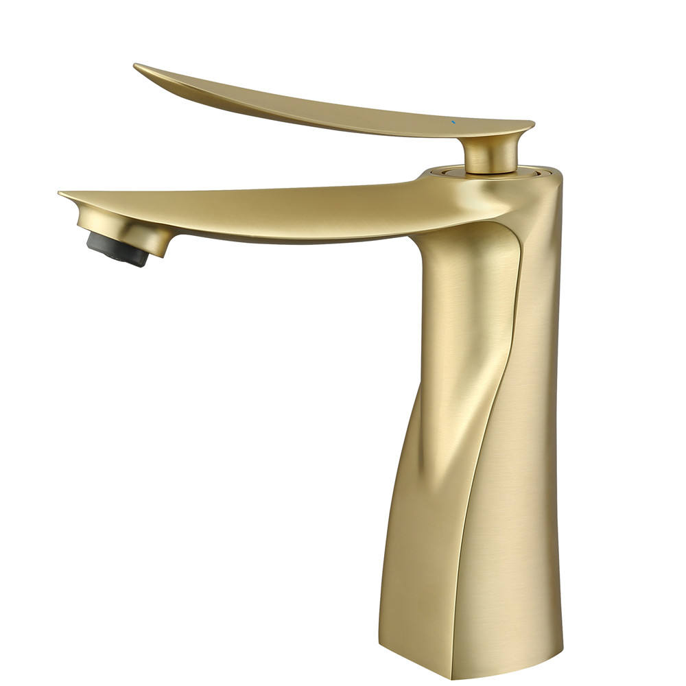 Gold wash basin taps