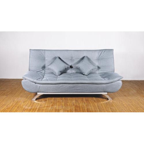 Sofá cama de tela gris