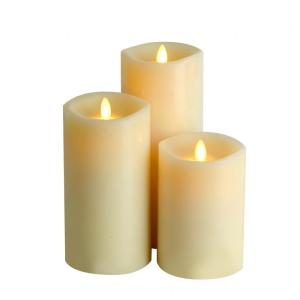 Smokeless Dancing Flame Led Flameless Pillar Candles