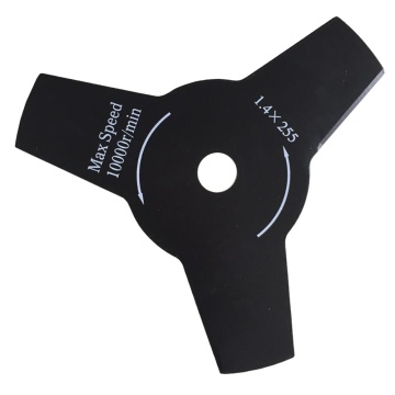 Universal 25,5mm 3teech Steel Brush Grass Cutter Blade - Black
