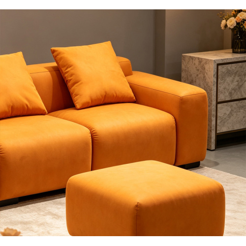 Sofa Fabrik Oren Moden untuk Pangsapuri Kecil