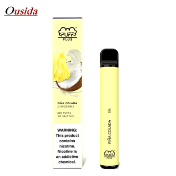 Puff plus 800 puffs disposable vape pod