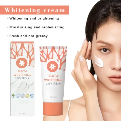 OEM Customized Logo Face Skin Care Moisturizing Gluta Whitening Lazy Cream