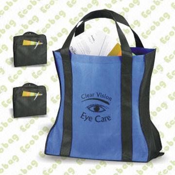 Nonwoven Bag, Made of 100% PET, Various Designs/Sizes are Available, Measures 34 x 32 x 12cm