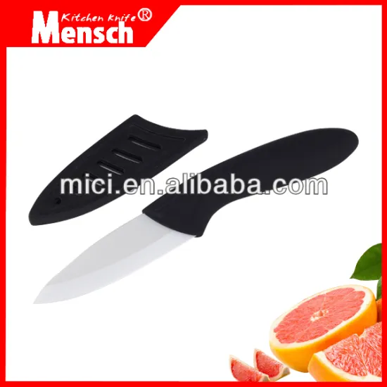 3 inch High Quality ceramic China chef knife with black PP handle, yangjiang ceramic knife