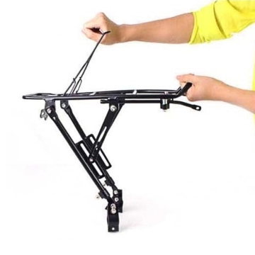 Aluminum Alloy Rear Rack with Disc Brake for MTB Foldable Bikes - Pannier Carrier Bag & Luggage Shelf