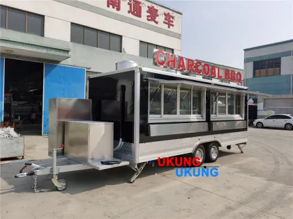 UKUNG Chinese Fast Food Truck with Solar Panels