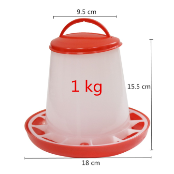 Poultry Feeder and Drinker: Automatic Drinkers with Pan Base Feeder for Chickens (1.5-9kg)