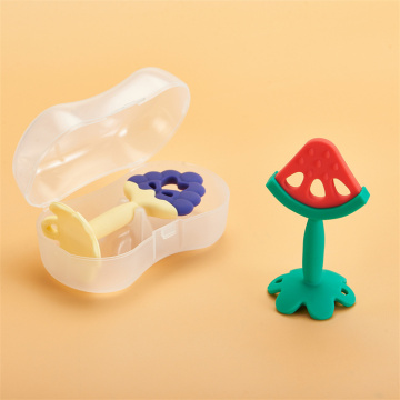 Fruit Shape Food Grade Silicone Baby Chewing Teething Toy