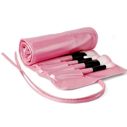 Pink Face and Eyeshadow Makeup Professional Brush