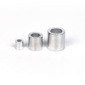 Aluminum oval sleeve joints for wire ropes