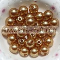 DIY Sieraden Accessoire Groothandel 6mm Losse Faux Parel Kralen Bulk Acryl Parel Kralen Bruin