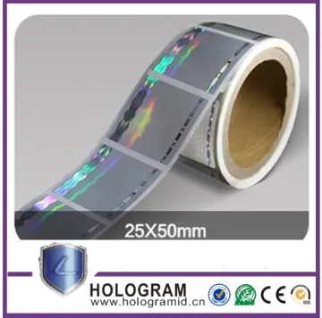 tamper evident anti fake holographic sticker/ custom hologram sticker/ hologram label