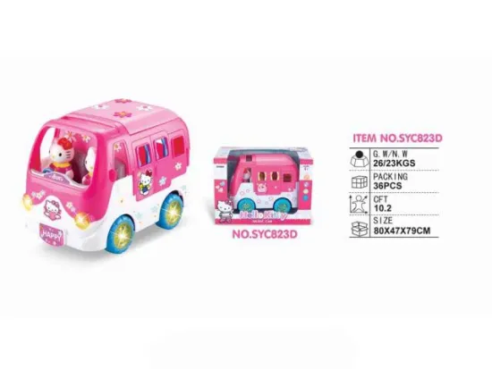 CARTON KT CAT BUS W/LIGHT