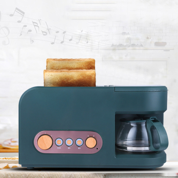 Hot Selling Automatic Multi-Function Breakfast Machine: Coffee Maker, Toaster Oven, and Sandwich Maker