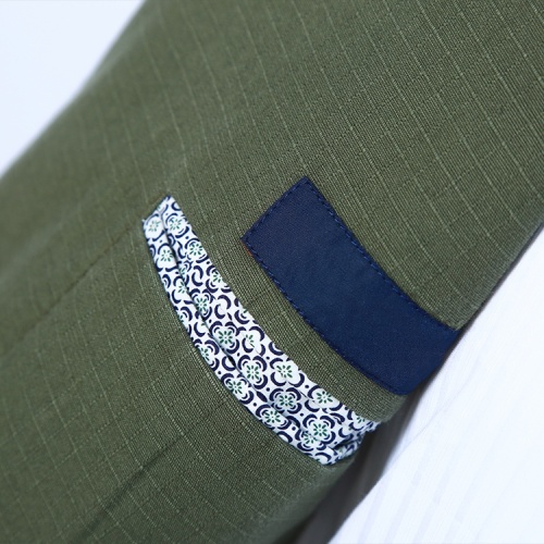 Premium Army Green Canvas Blazer for Business Professionals