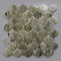 Brown Glass Mosaic Subway Tile Irregular Shape Brick