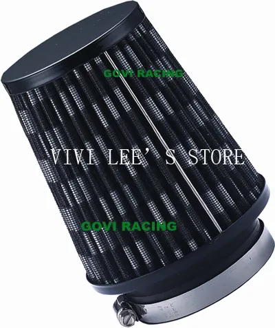Filtro aria rossa da 90 mm 76 mm universale per tubo di assunzione di auto