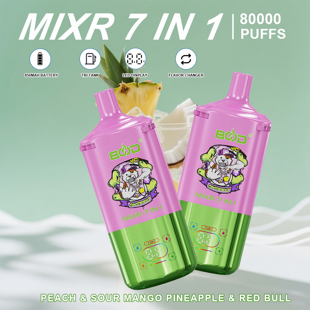 4bood mixr 7 in 1 80k puff vape 
