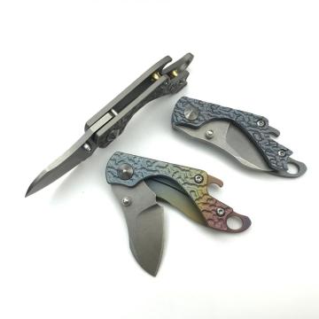 Titanium Handle Small Tactical Hunting Pocket Knife