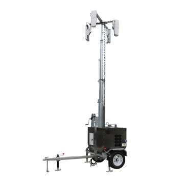 7 m telescopic mast mobile light tower