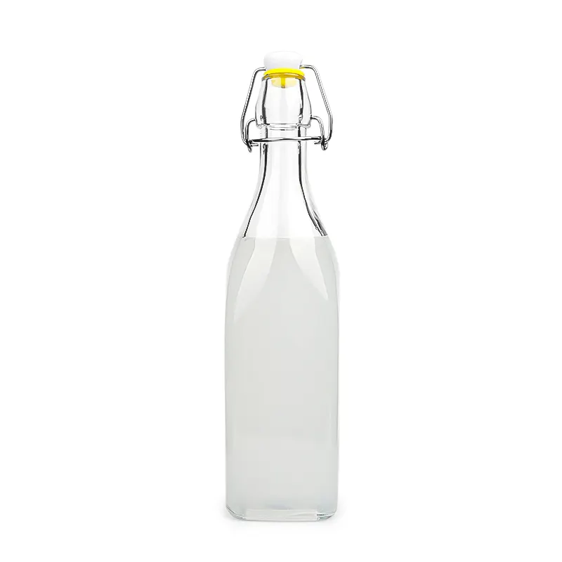 750ml Square Shape Glass Bottle