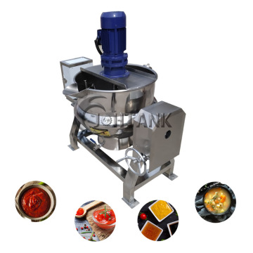 Industrial Caramel Sauce Cooking Pot Kettle Machine With Mixer Price
