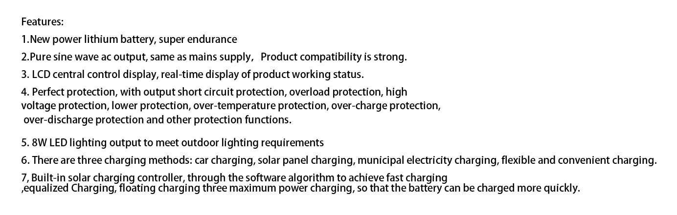 portable power station  features