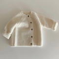 Casaco bebê camisola algodão jaqueta bebê