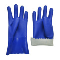 Cotton lined pvc coated gloves 12inch