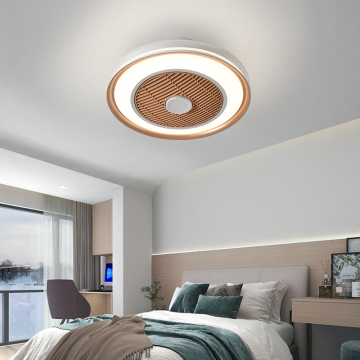 Venta caliente de 40 cm Ventilador de techo sin cuchillas con luz y control remoto