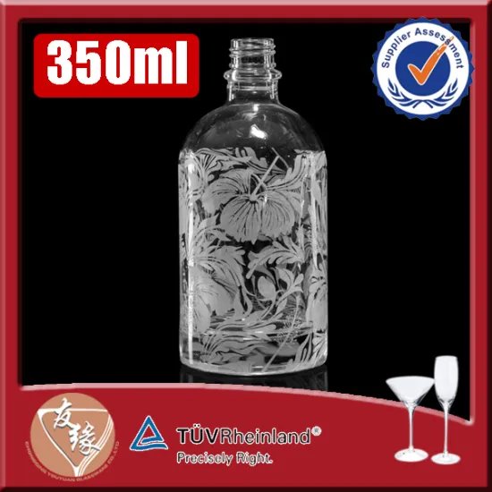 350ml boston round decaled packaging reed diffuser bottles wholesale