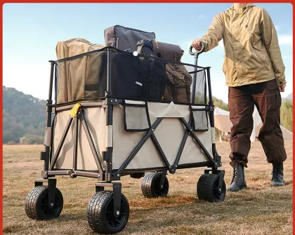 Multifunctional Folding Grocery Cart for Camping