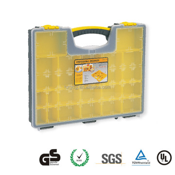 GD2045 16.5'' Clear Acrylic Rectangle Storage Box - Stackable Plastic Compartment Box with Lid