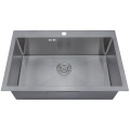 18/10 Hindi kinakalawang na asero Topmount Single Bowl Sinks